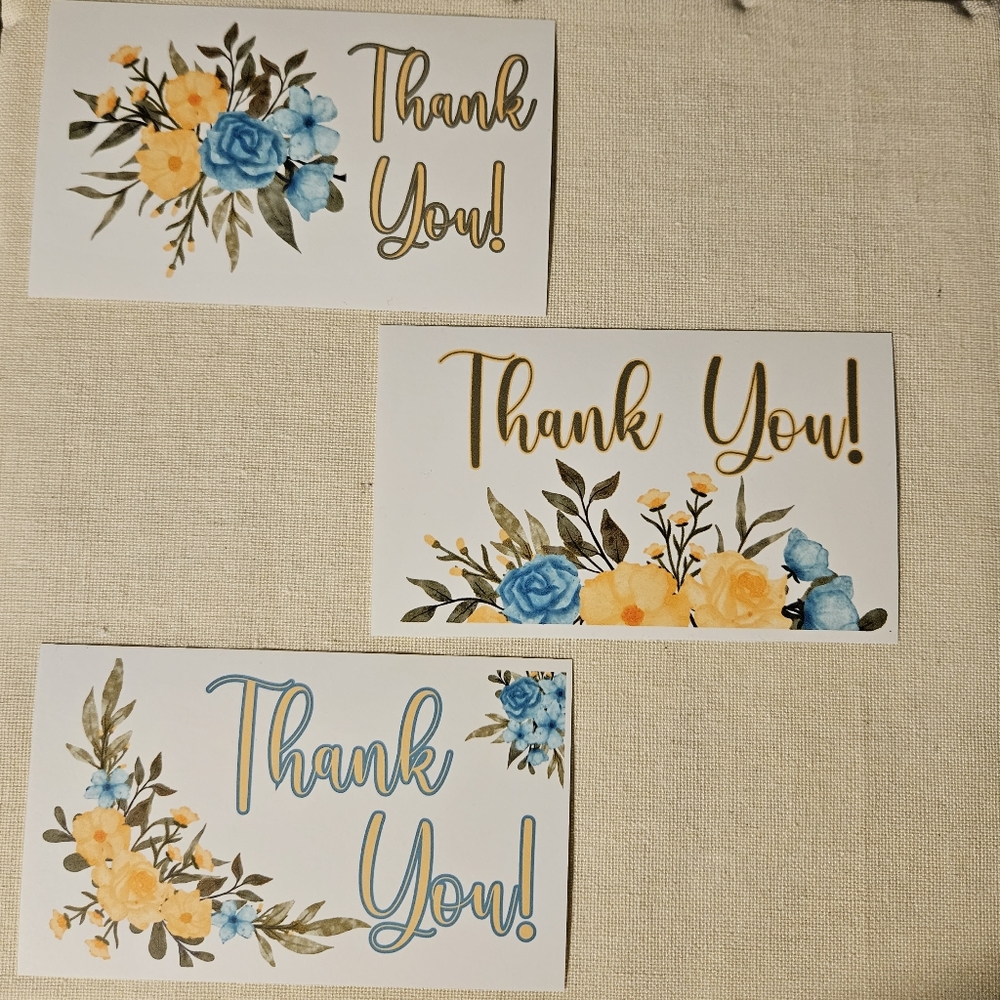 Lot of 21 Thank You Cards